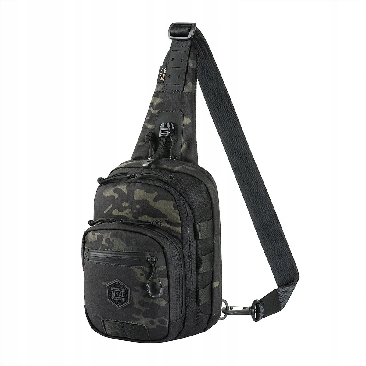 Taška přes rameno M-Tac Cross Bag Slim Elite Hex Černá kamufláž Cordura