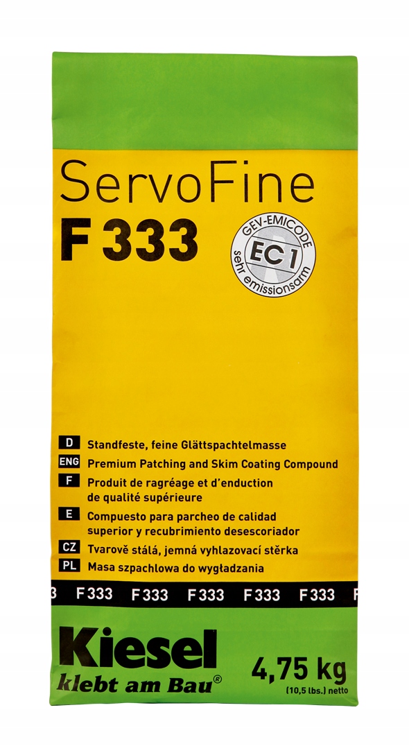 Servofine F 333 opravná vyhlazovací hmota elastická, rychleschnoucí, 4,75 kg