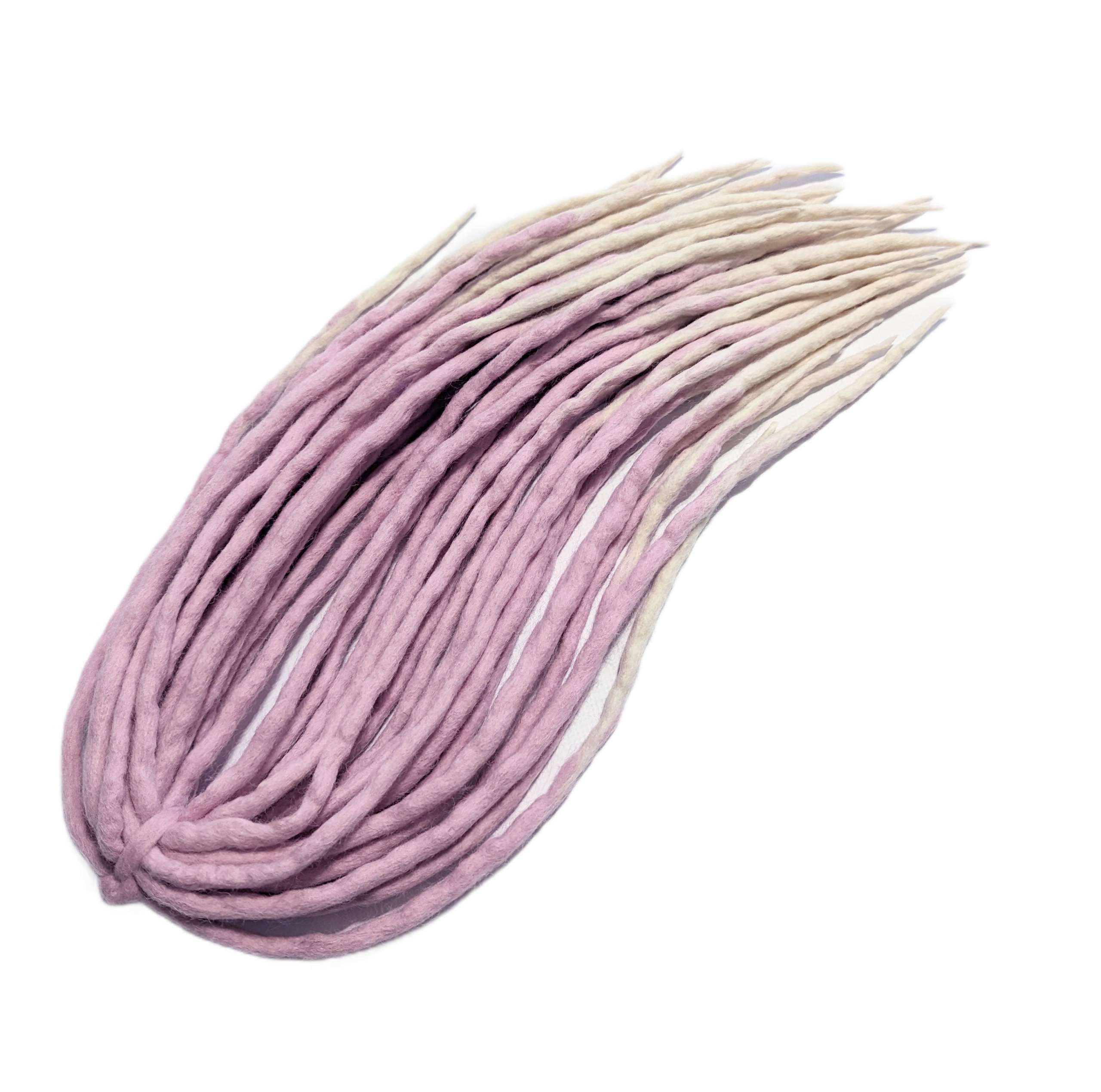 Vlněné pastelky Dredy, blond růžová, Pastelové Růže, 40 kusů