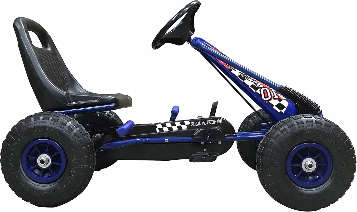 PEDĀĻU KARTINGS BĒRNIEM līdz 30 kg, rokas bremze, piepūšamie riteņi, R-sport zīmols
