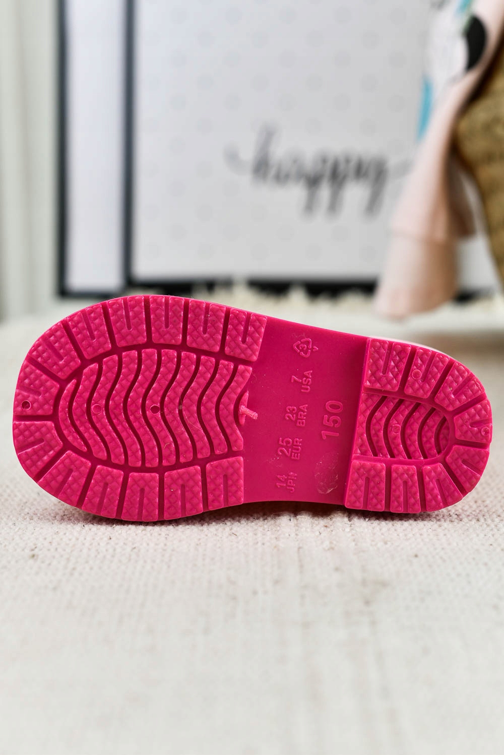 Kalosze dziecięce Smok różowe (28) Długość wkładki wew. 16.5 cm