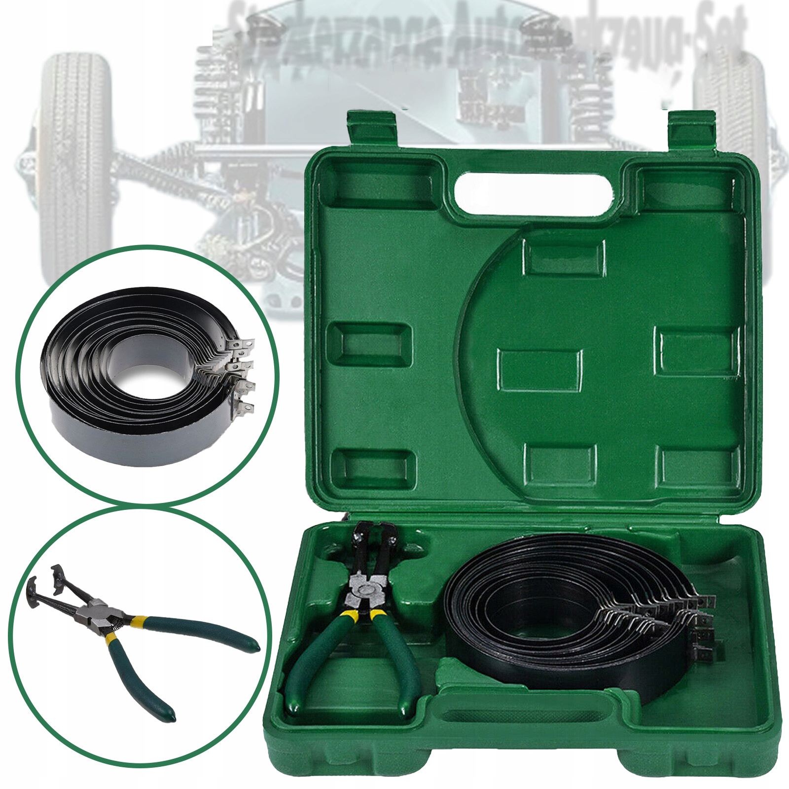 Ø 62-145 mm Sada Pro Montáž Pístních Kroužků Kleště