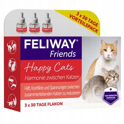 Levně Ceva Feliway Friends náhradní náplň s feromonem 48ml 3ks (balení náhradních náplní)