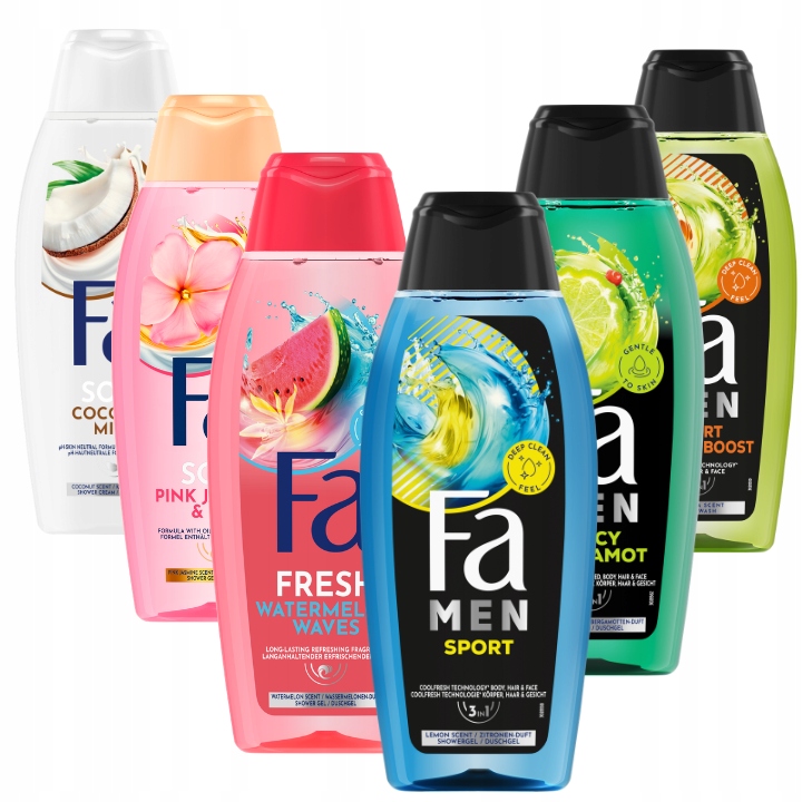 Fa sprchový gel Sada Ona On Mix vůní 400 ml x 6