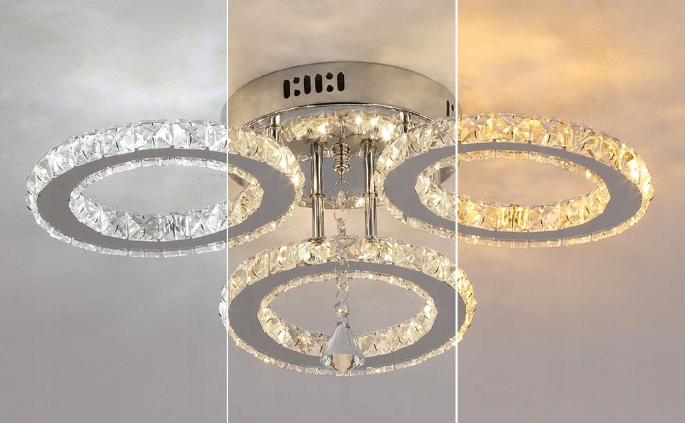 Led stropná lampa Galaxy 3 Variabilná farba |Diaľkový Ovládač |kryštál| Stropné Svietidlo Led|
