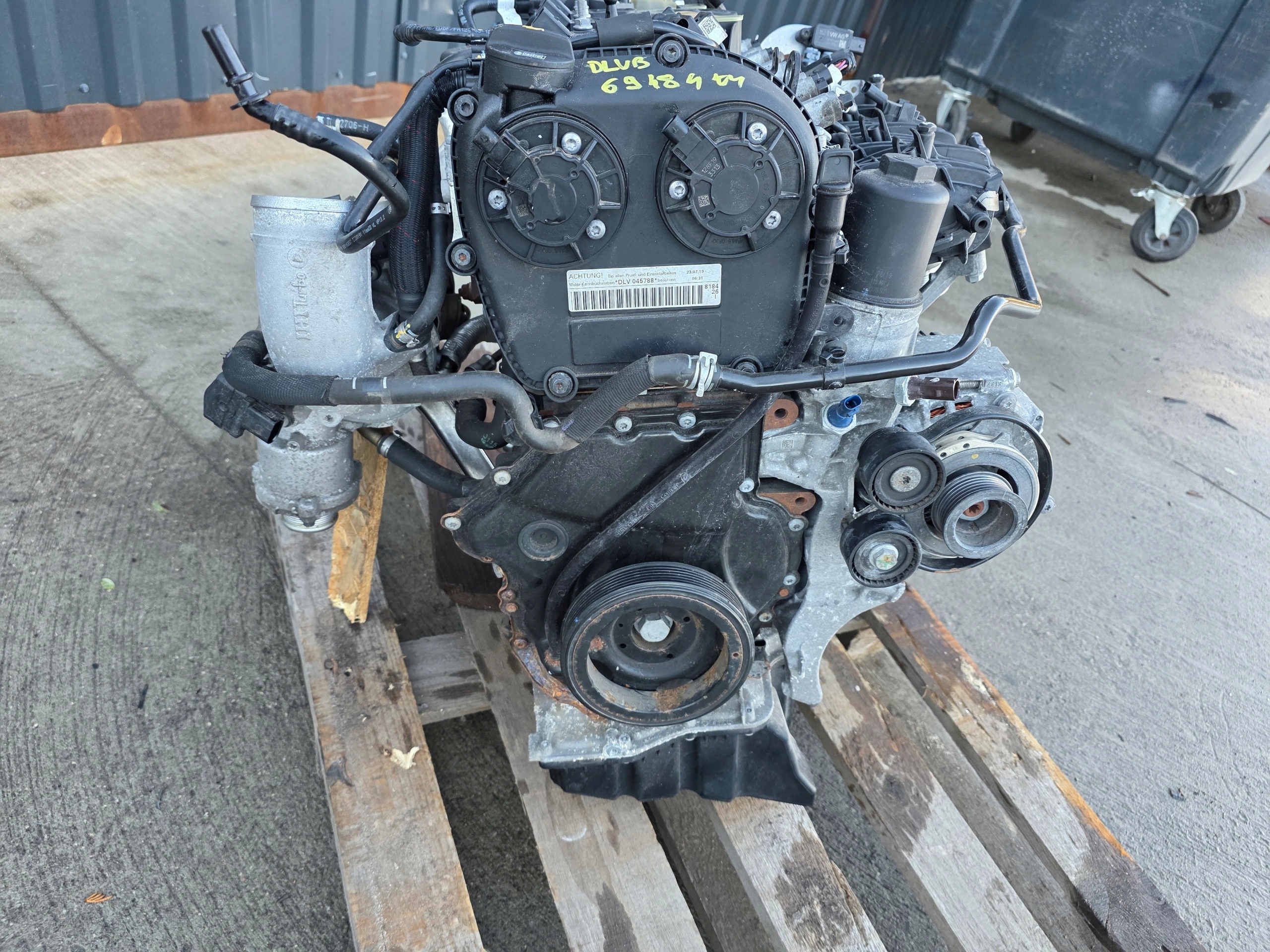engine complete AUDI A4 B9 A5 A6 Q5 ITP 2.0 TFSI DLV DLVB 69484 KM !!