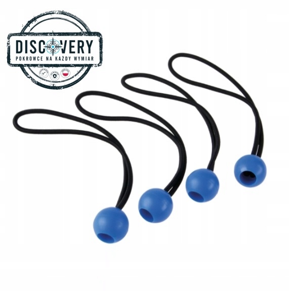 ZACZEP GUMOWY Z KULĄ - komplet 4szt