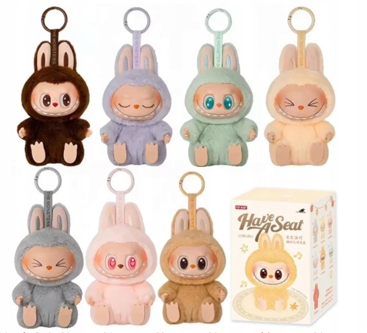 2025 Hot New Cute LABUBU Monster 15cm Brelok w/ Light Up