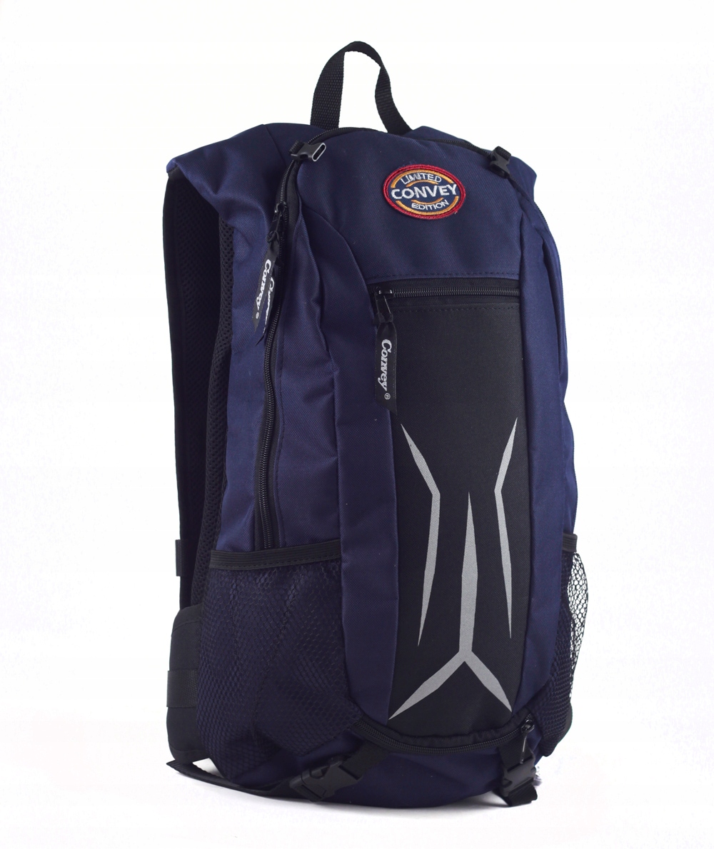 PLECAK NA ROWER ROWEROWY DO BIEGANIA Z SIATKĄ 18L Kolor dominujący czarny