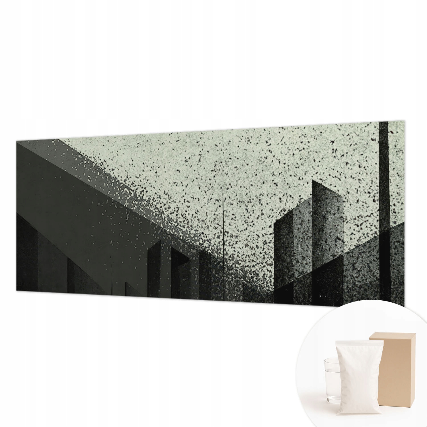 Flizelinová fototapeta do předsíně lepidlo Geometrie města 250 x 104 cm