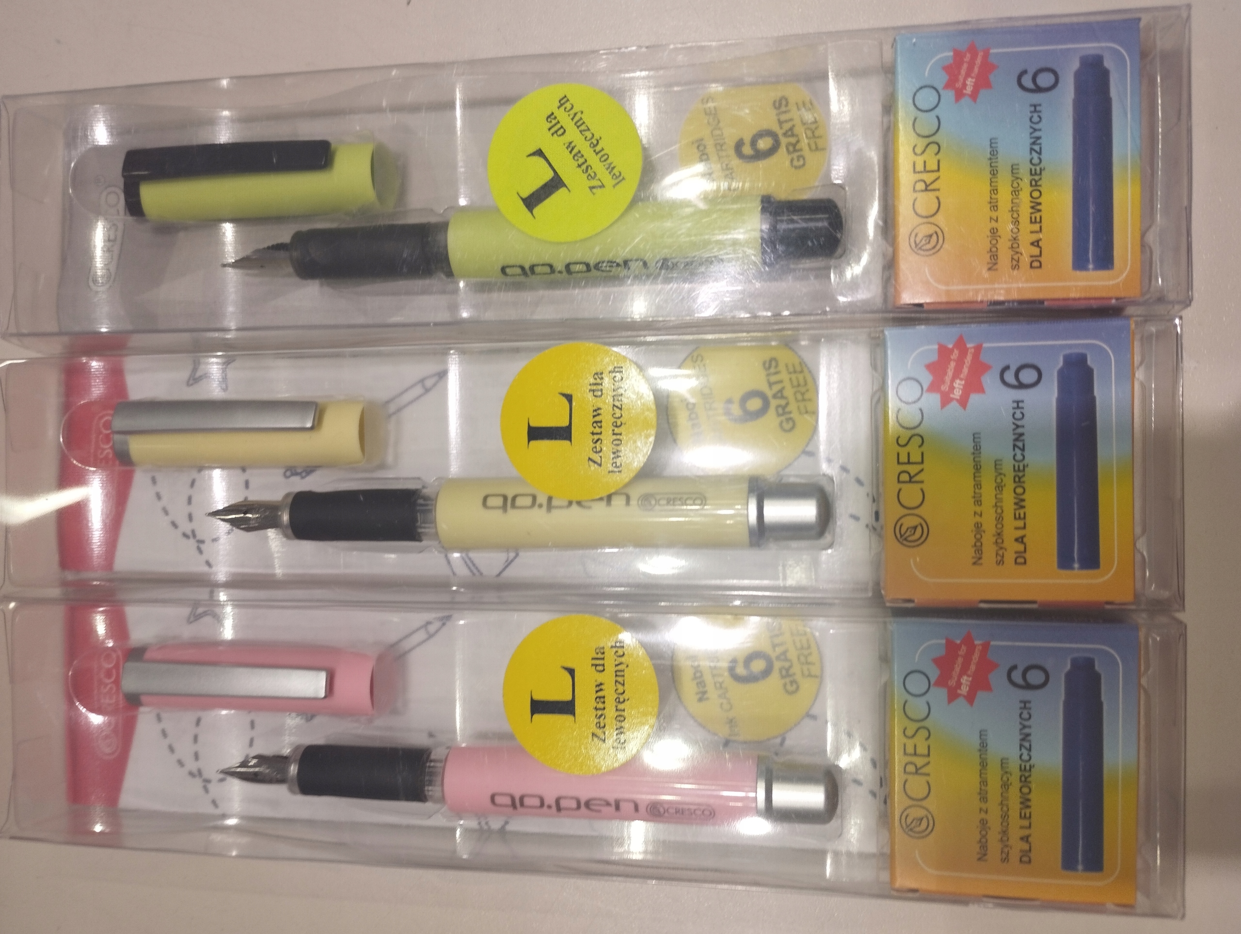 PIÓRO WIECZNE LEWORĘCZNE +NABOJE CRESCO Kod producenta 202009