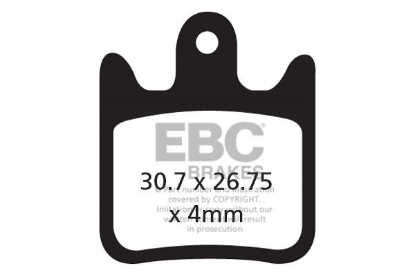 CFA487HH Klocki hamulcowe rowerowe (spiekane) Ebc Brakes