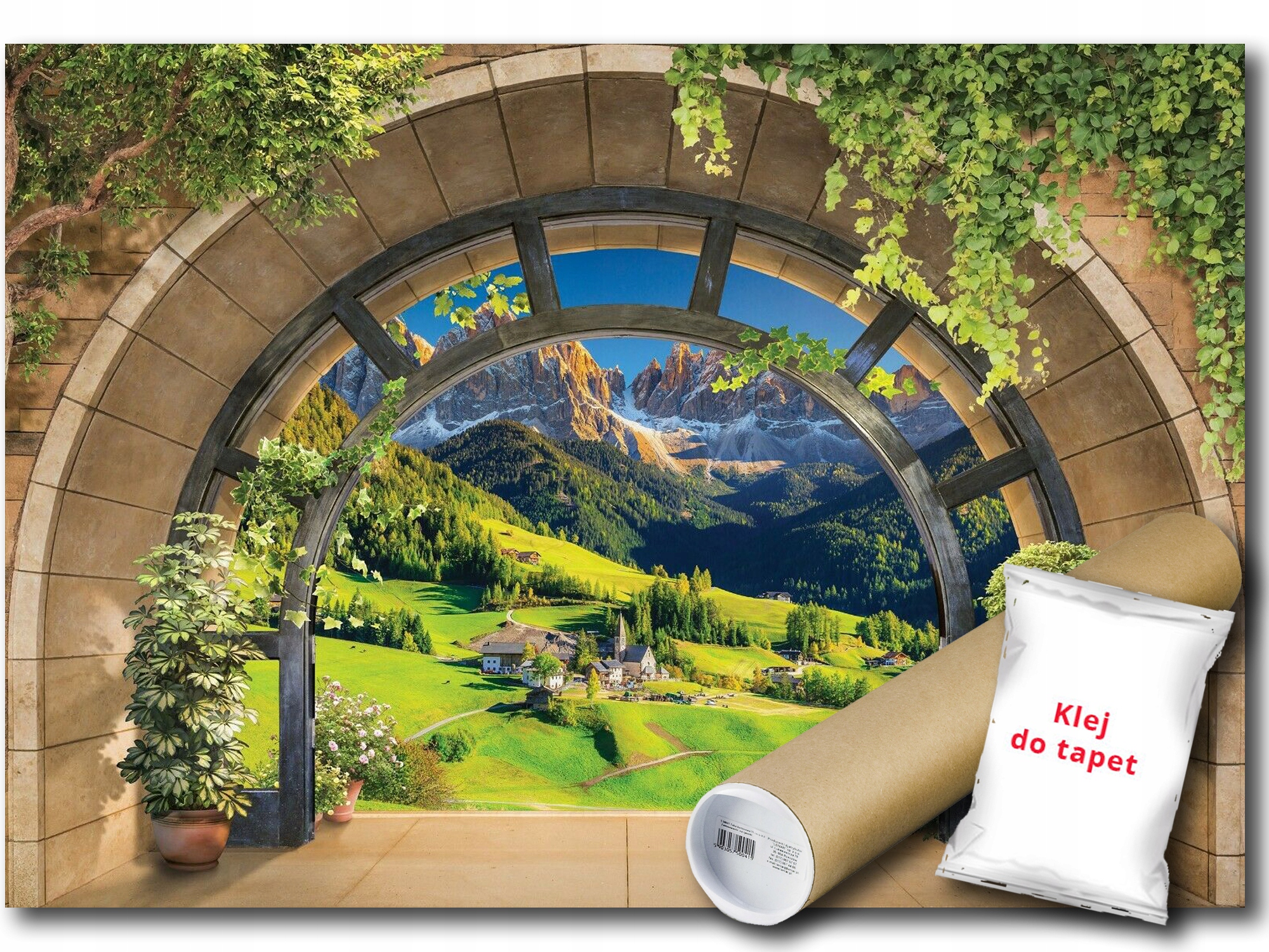 Fototapeta Flizelina Hory Alpy Pohľad 3D 312x219