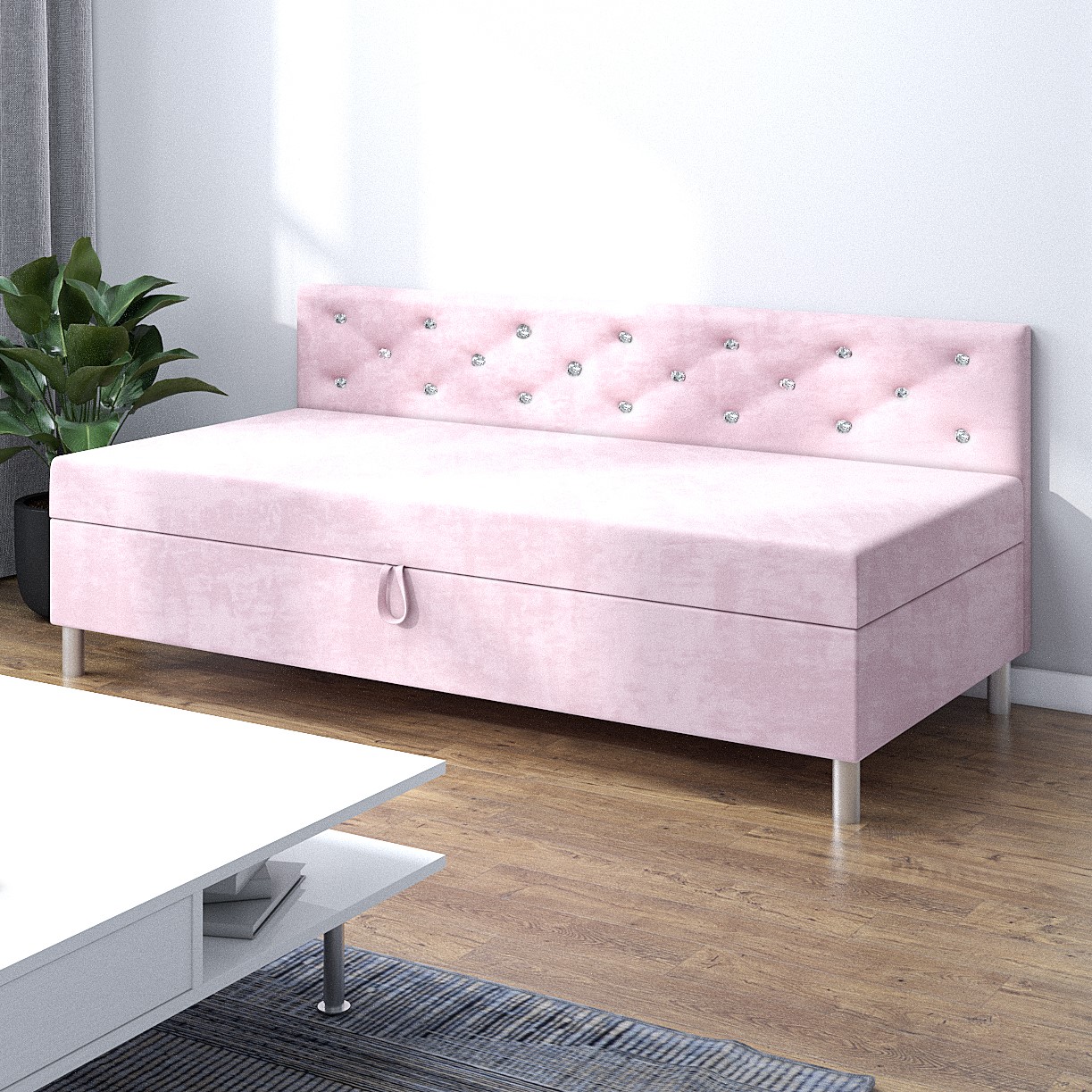 Jednolůžkový gauč pro mládež Postel pro dívku Princess+ bok 120