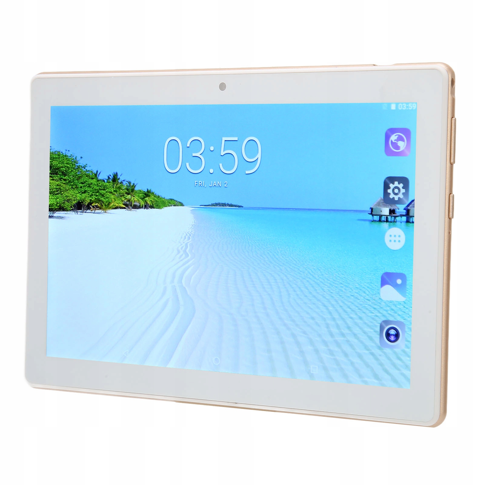 8-PALCOVÝ Tablet S Displejom Fhd 5G 6GB 128GB Wifi Android 10 6000 Mah Zlatý