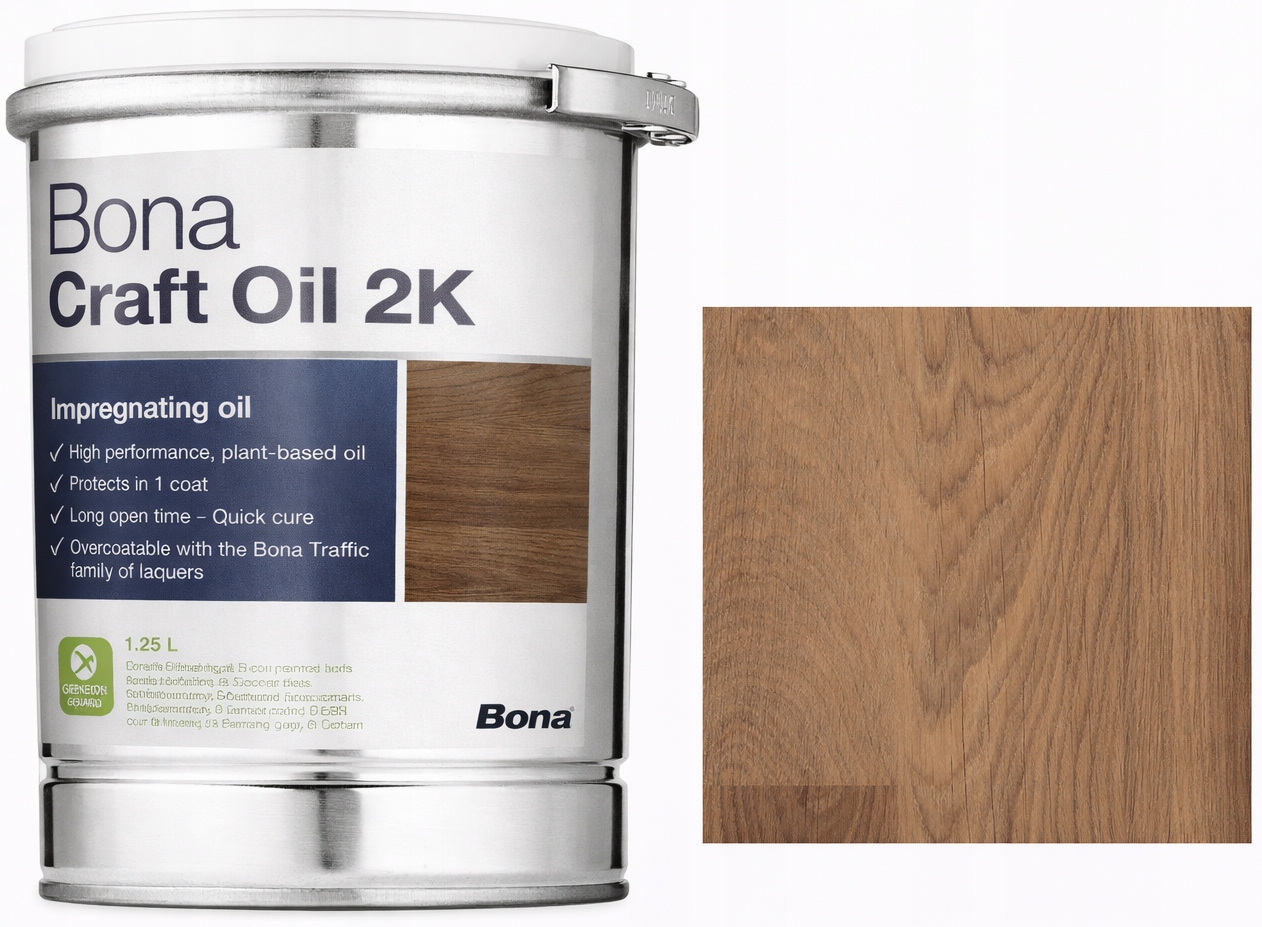 Bona Craft Oil 2K Invisible Neviditelný 1,25L průhledný olej na dřevo