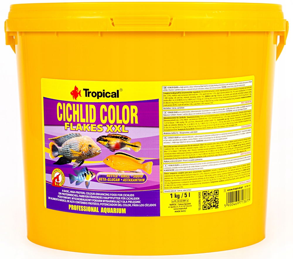 Levně Tropical Cichlid Color XXL 5000 ml