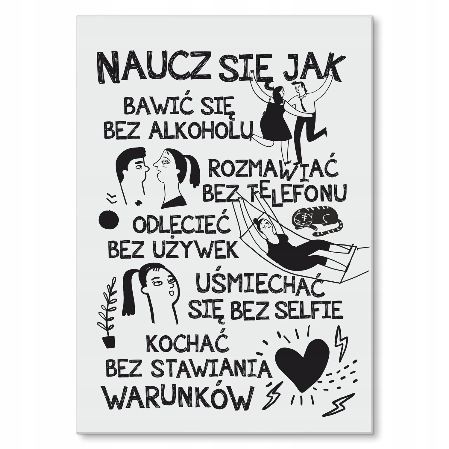 Kovový plakát Naučte se jako Štítek Plech 30 x 42 cm Dárek