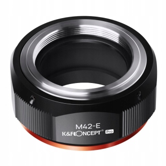 Adapter bagnetowy K&f Concept Pro M42 do Sony E z etui