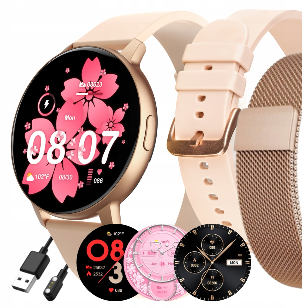 Smartwatch Zegarek Damski Polskie Menu Rozmowy Dla Dziewczyny