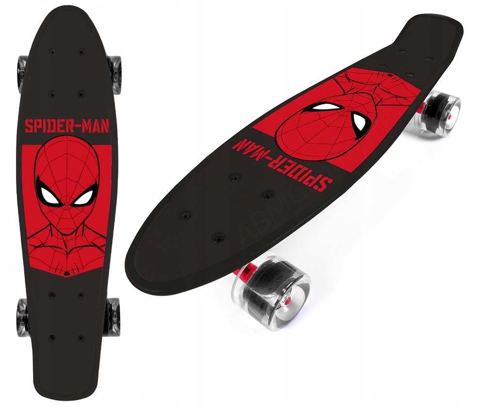 

Deskorolka Deska Fiszka Mocna 55cm Spiderman Głowa