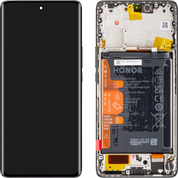 Org LCD displej rámeček baterie pro Honor Magic6 Lite Honor X50 černý