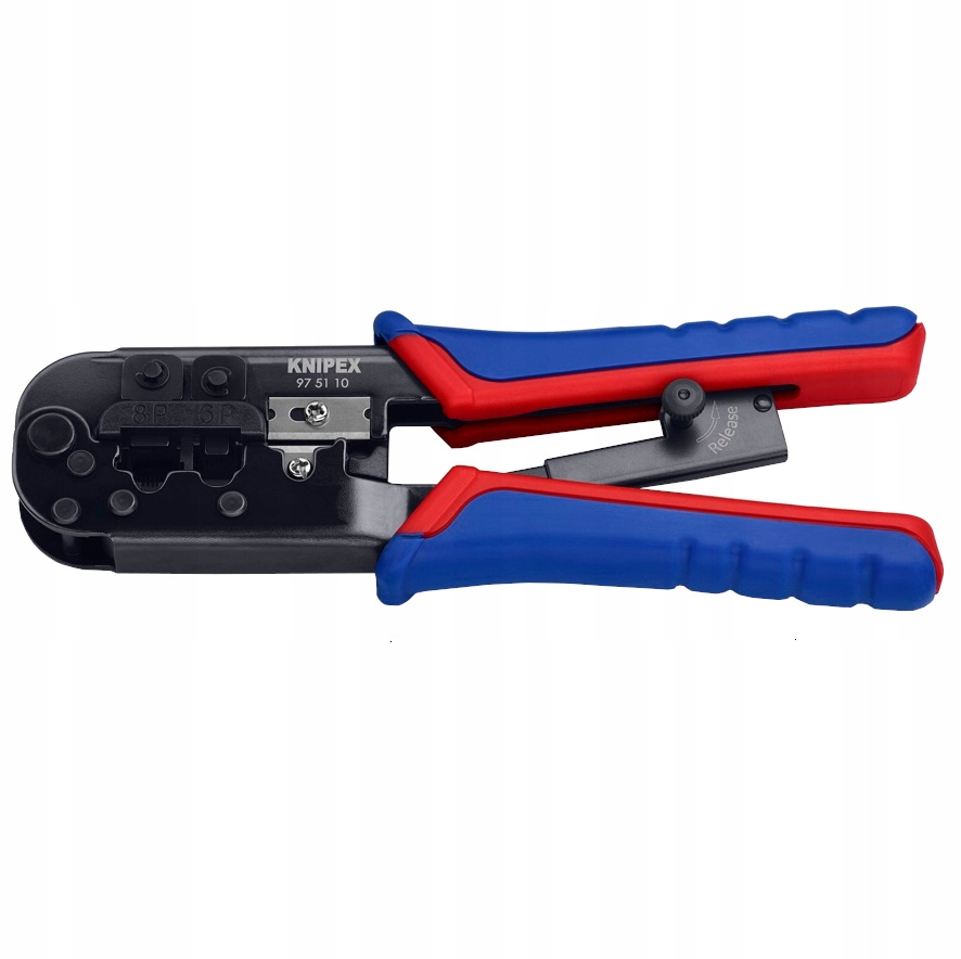 Szczypce Zaciskarka do Skrętki Kabli Wtyków RJ45 RJ12 RJ11 KNIPEX 97 51 10 Producent Knipex