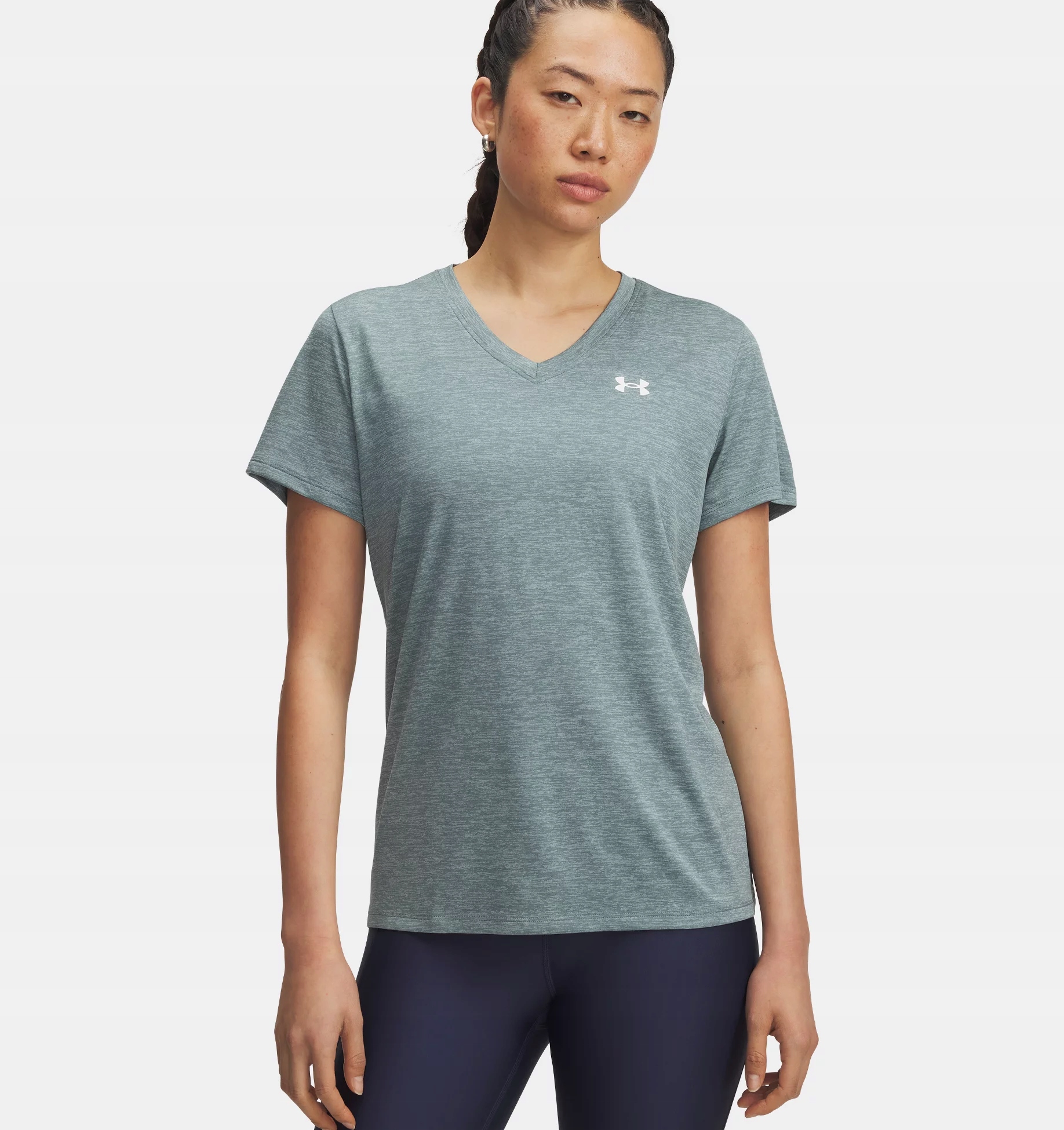 Koszulka do jogi damska Under Armour Ua Tech Twist V-Neck szybkoschnąca M
