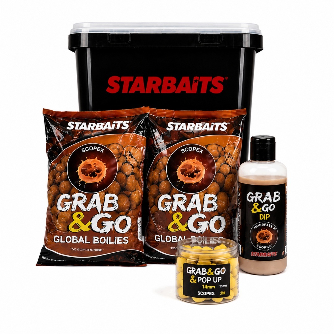 Zestaw Starbaits Grab & Go Scopex 2x1KG Pop Up Dip Wiadro