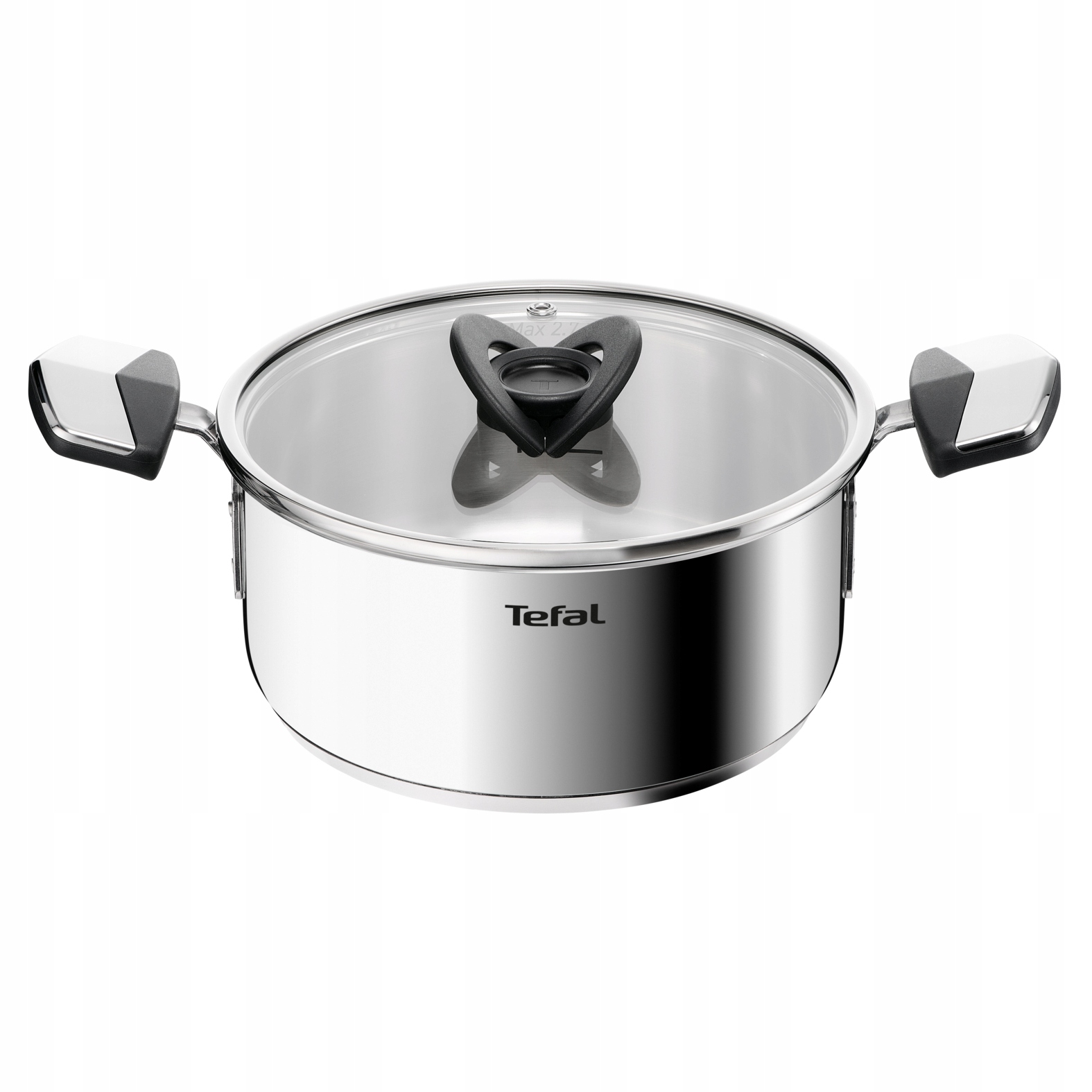 Garnek z pokrywką stalowy Tefal Emotion+ E3284444 20 cm 2,9 L indukcja