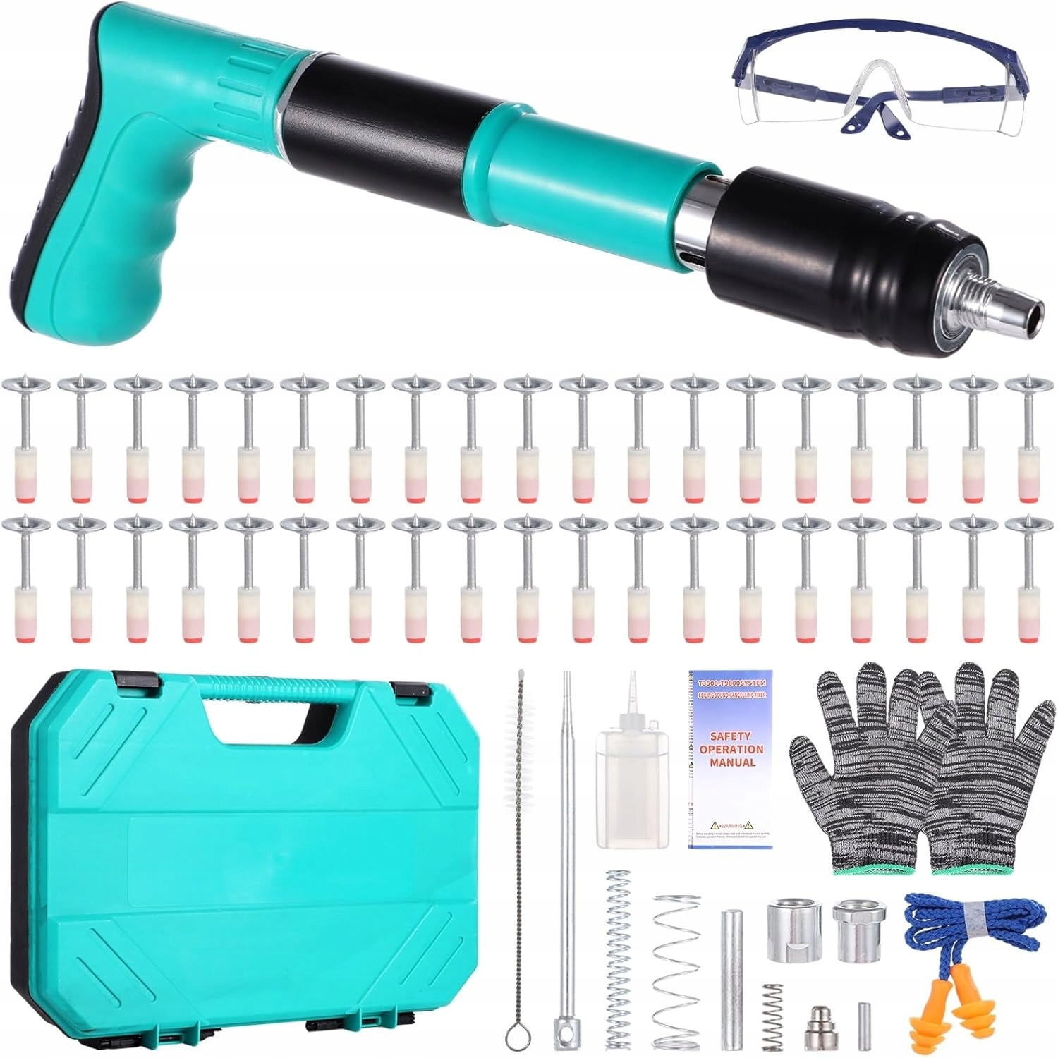 AIR GUN MANUAL FOR NAILS NAILER SET NAILER + 200 NAILS
