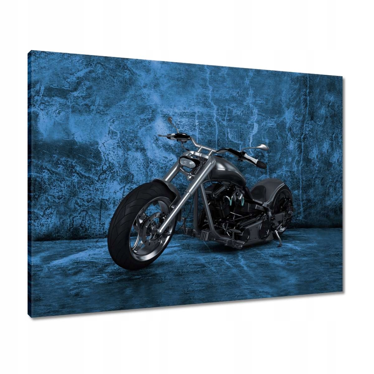 Obrazy 80x60 Modrá stěna Chopper