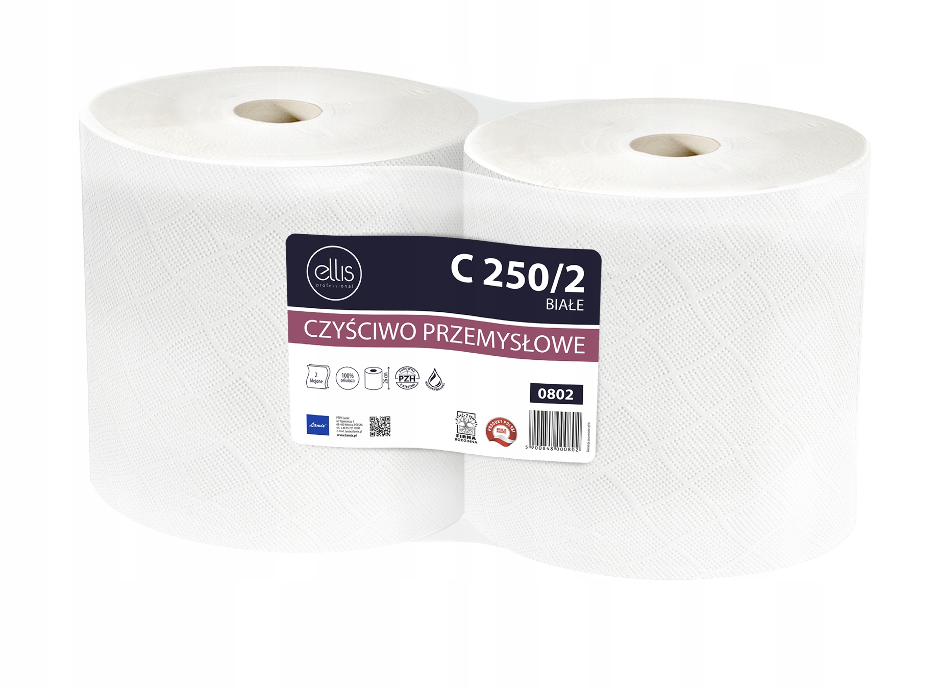 

Ellis Czyściwo Przemysłowe Prof. 250/2 2szt. białe