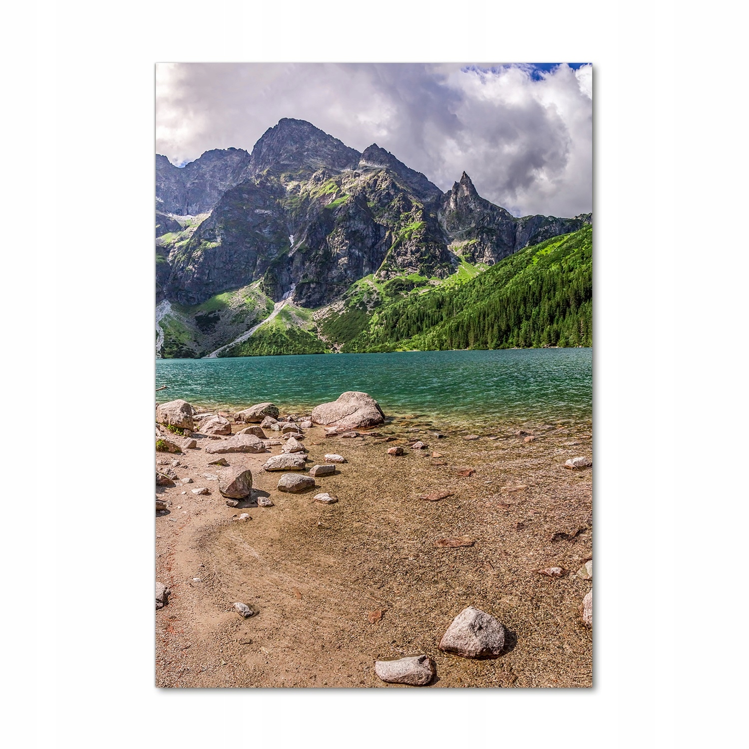 

Foto obraz szklany pionowy Jezioro w górach 70x100