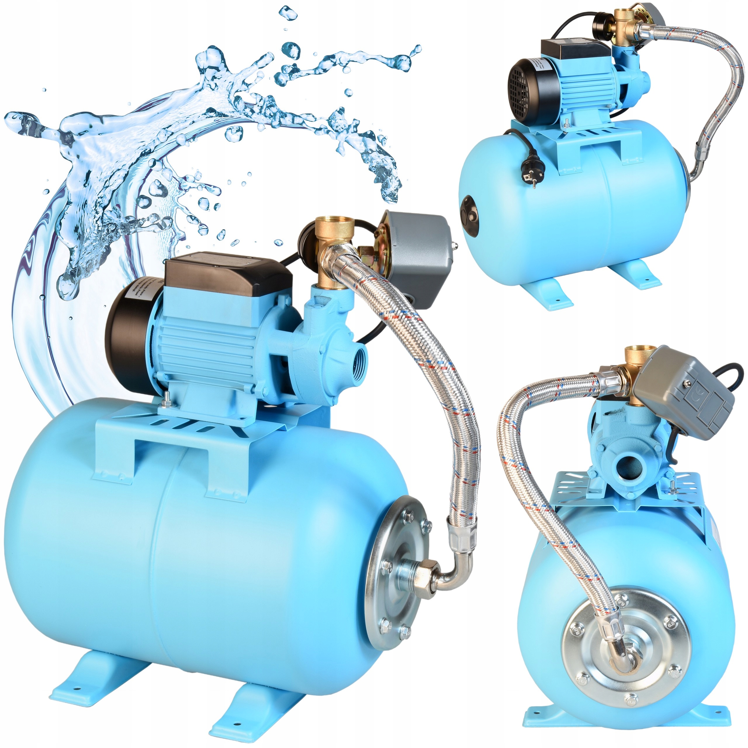 Hydrofor Na Vodu 24L Hydroforový set 2100 l/h Tichá Pumpa 370 W Aqb 60S