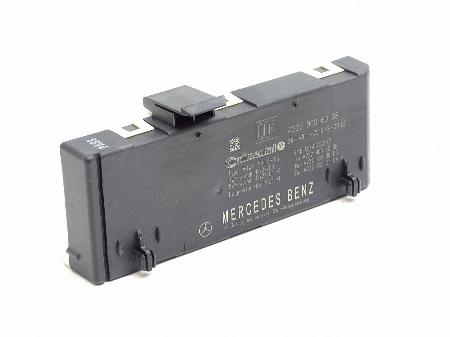 module control unit bonnet boot rear part MERCEDES S W222 A2229006008