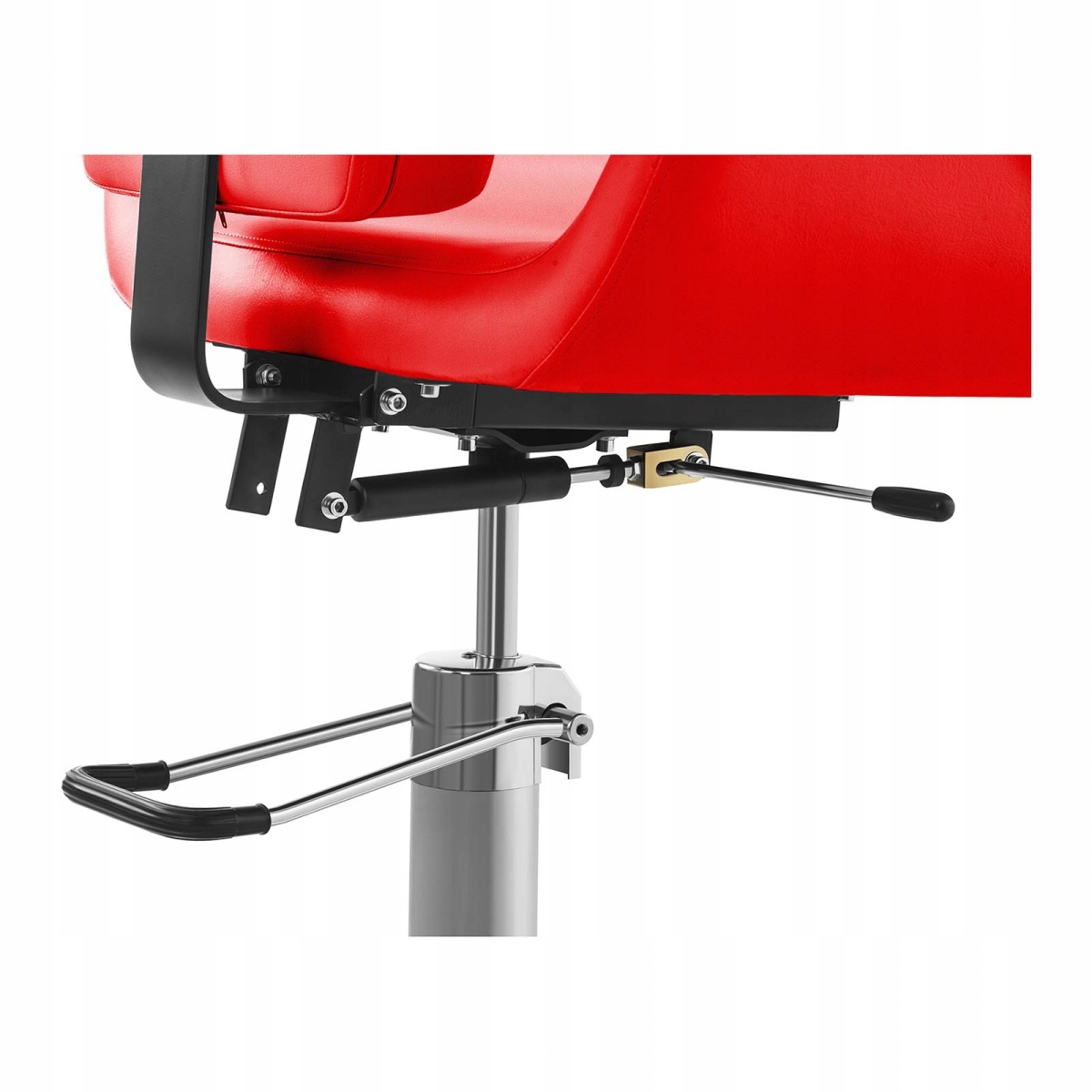 Fotel barberski kosmetyczny czerwony 68 cm Physa Livorno Red 10040063