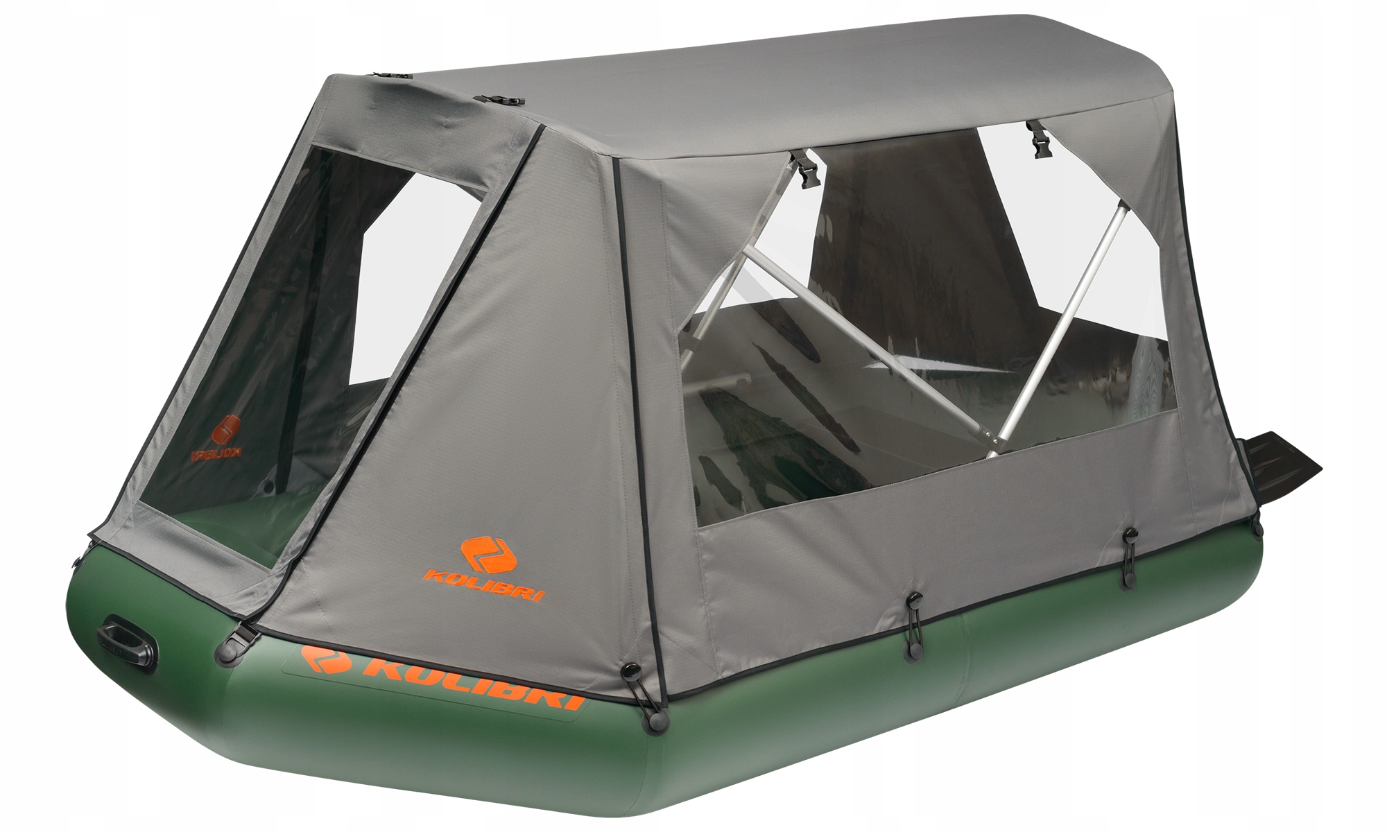 Dedykowany Namiot Zadaszenie do pontonu Kolibri K-280 Ciemnoszary