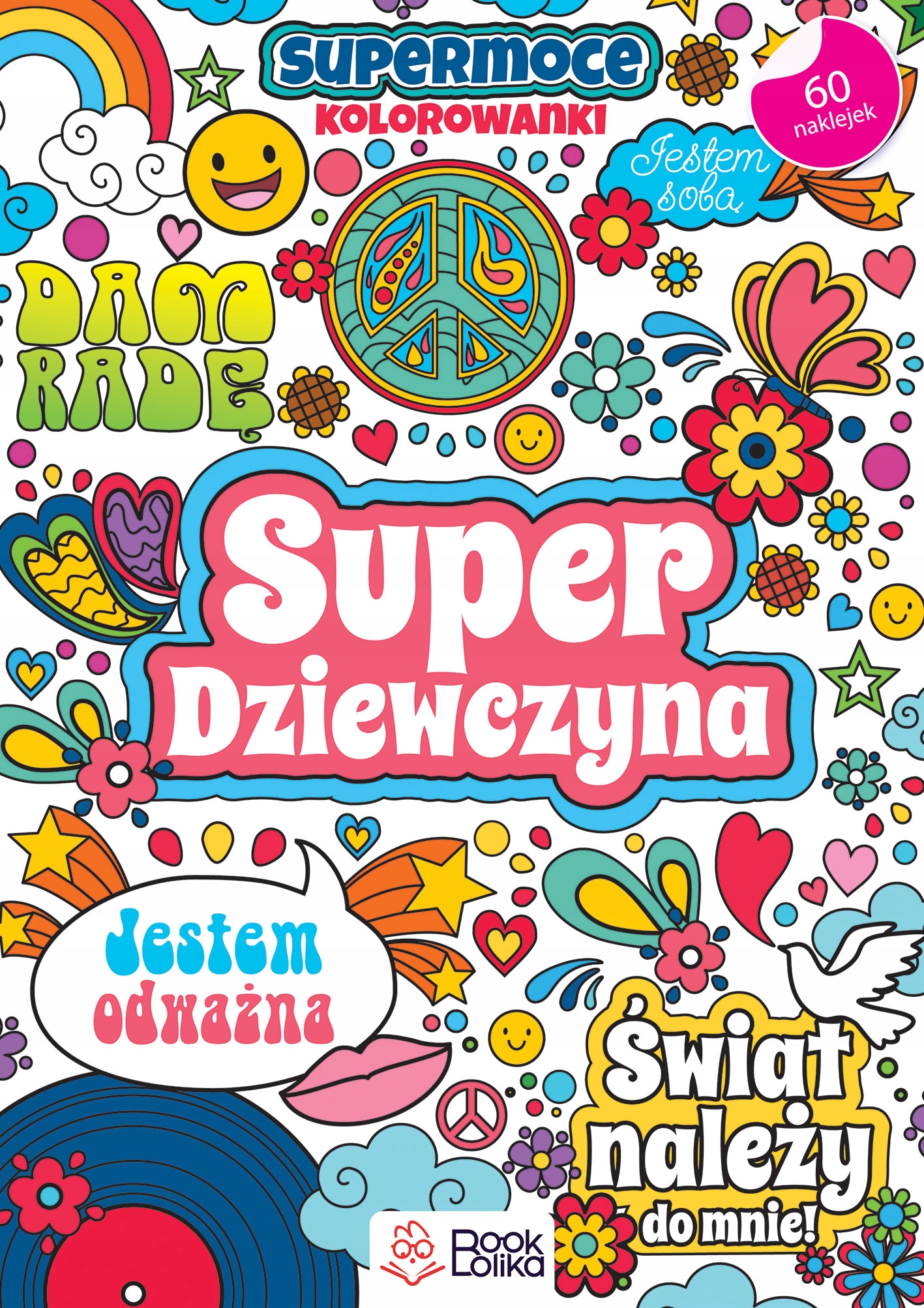 dziewczyna. SuperMoce kolorowanki.