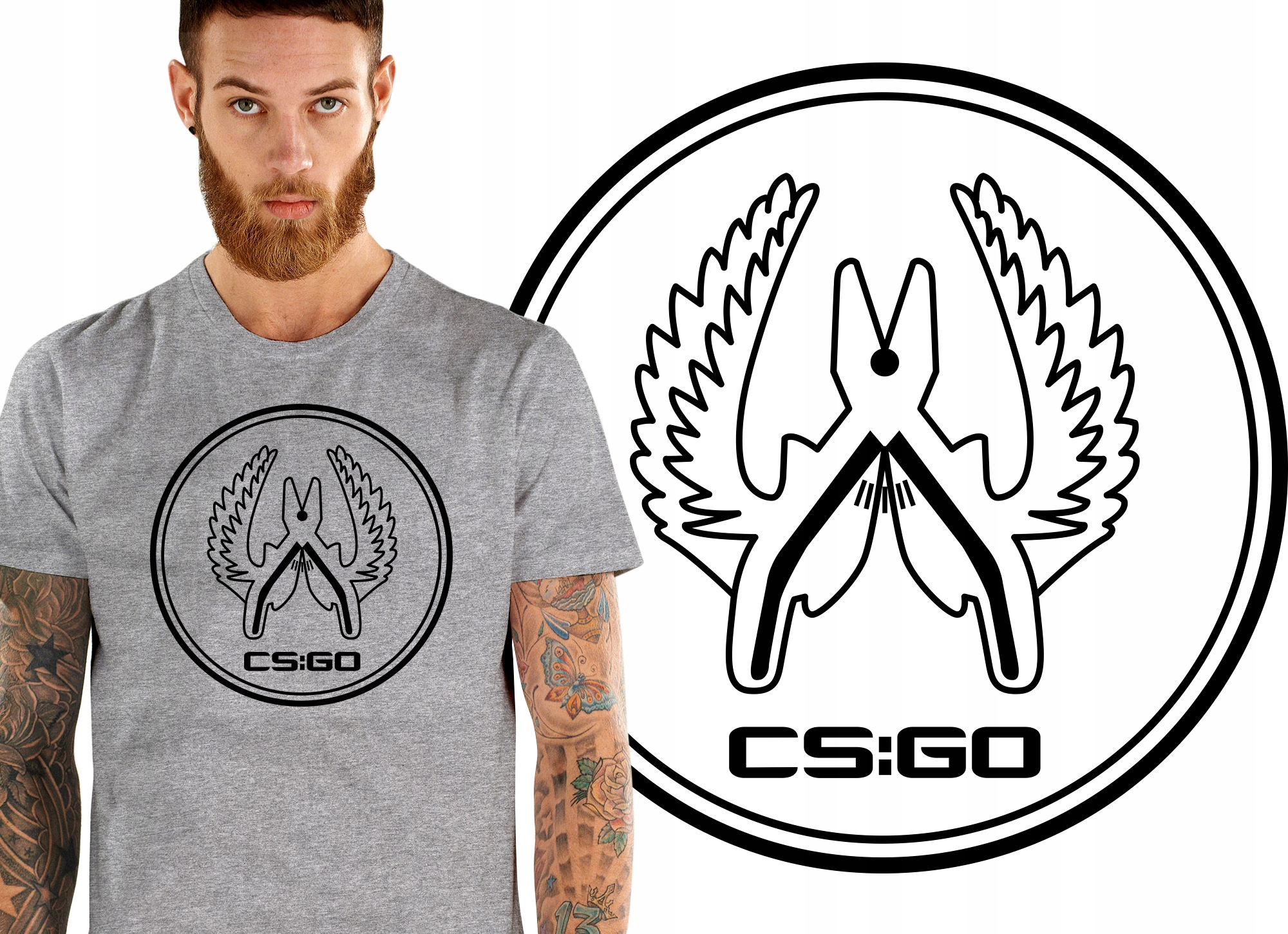

Counter Strike Csgo Global Koszulka Męska S