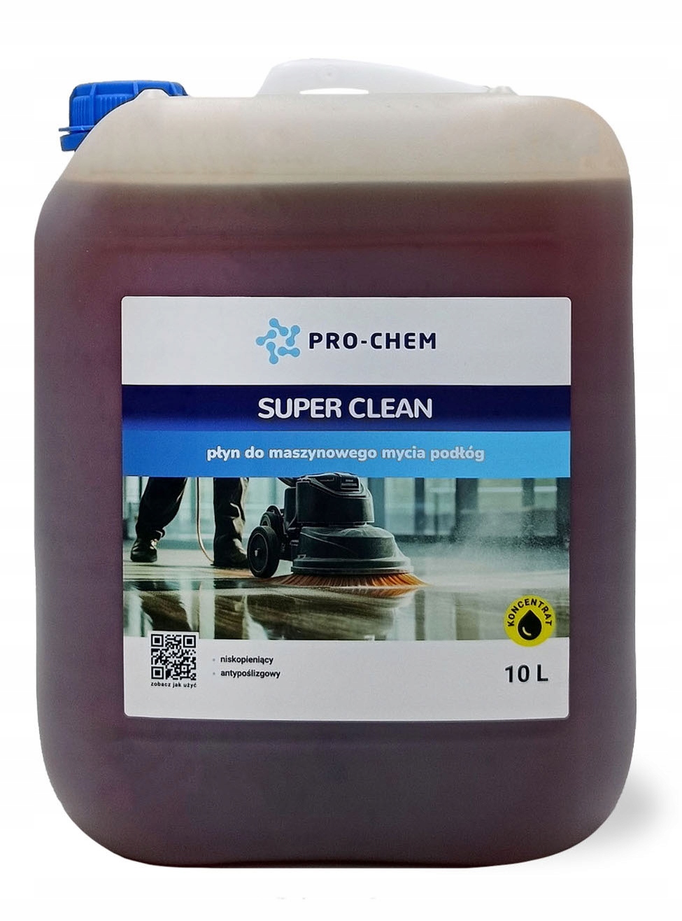 Niskopieniący płyn do maszynowego mycia podłóg Pro-chem Clean 10 L