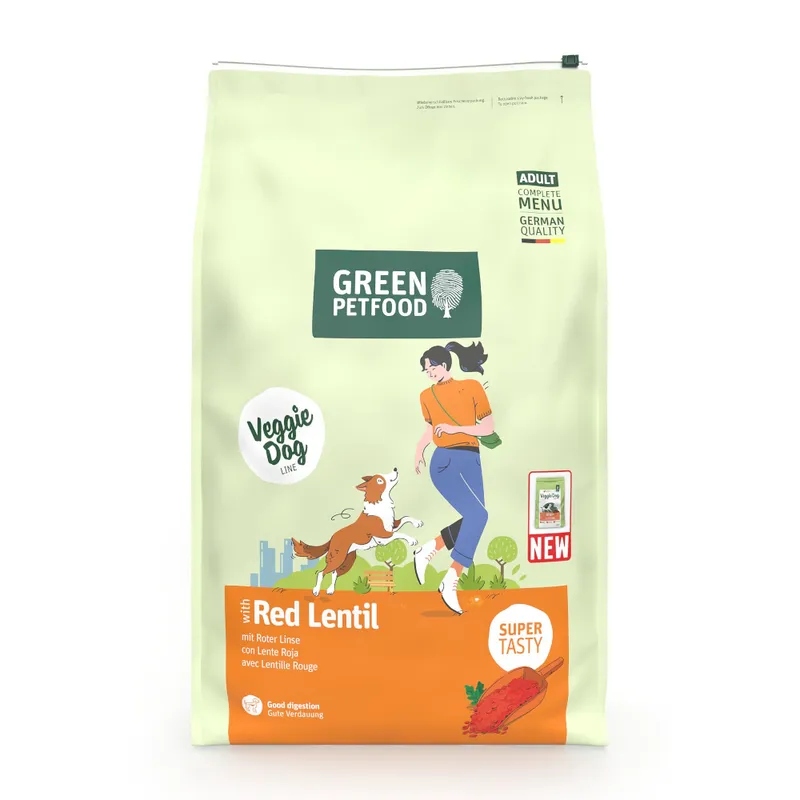 Green Petfood Veggie Dog s červenou čočkou, 10 kg