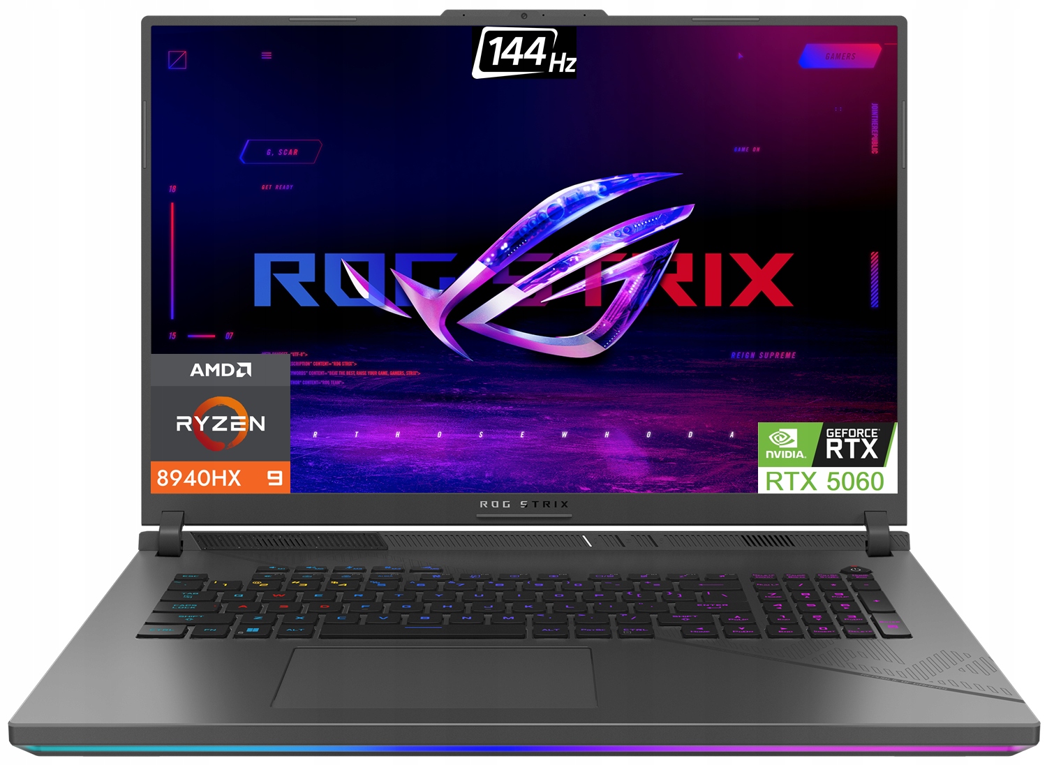 Laptop Asus ROG Strix G18 WQXGA 240Hz Ryzen 9 8940HX 32GB SSD1024 RTX5060