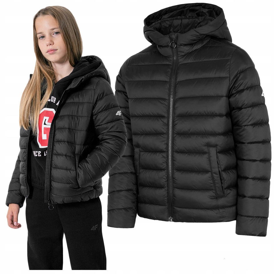 

Kurtka Puchowa dziecięca 4F pikowana JKUDP001 152