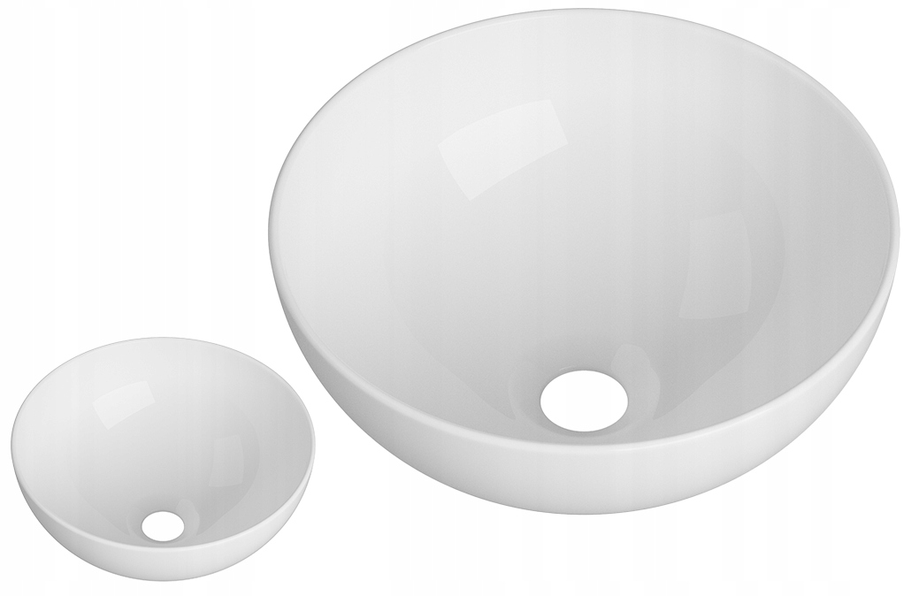 Keramická Umývadlo Na Dosku Okrúhla Biela Kúpeľňová 31,5 cm Na Dosku Tiva