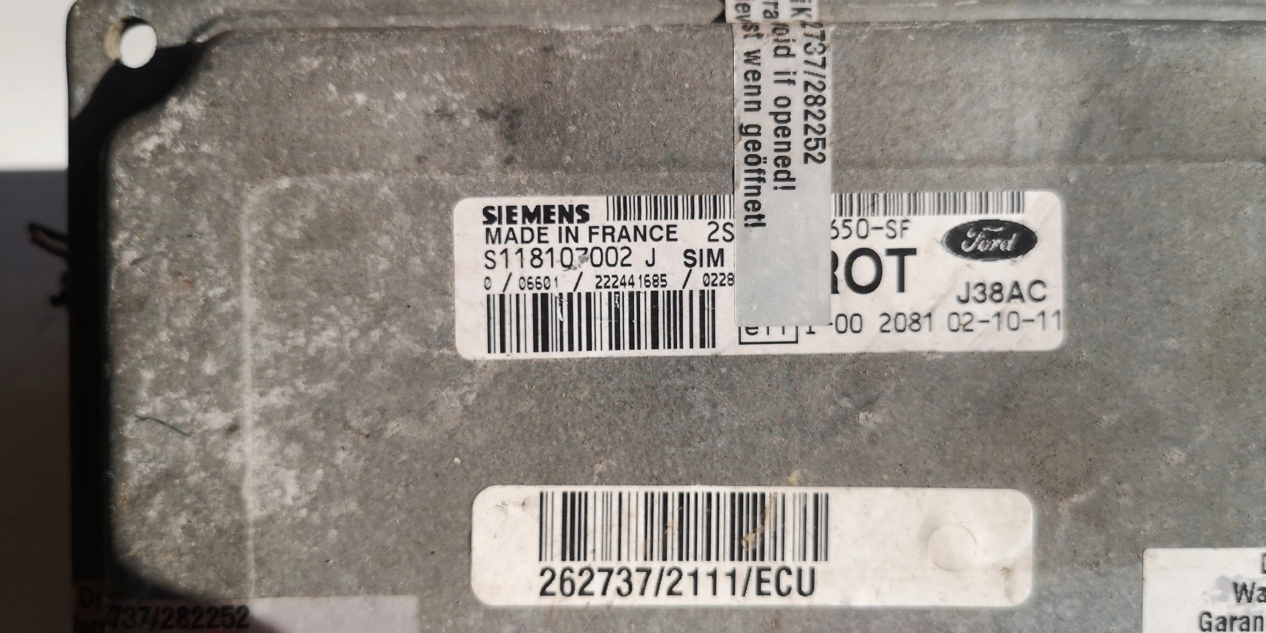 Computer ECU FORD FIESTA S118107002 Original
