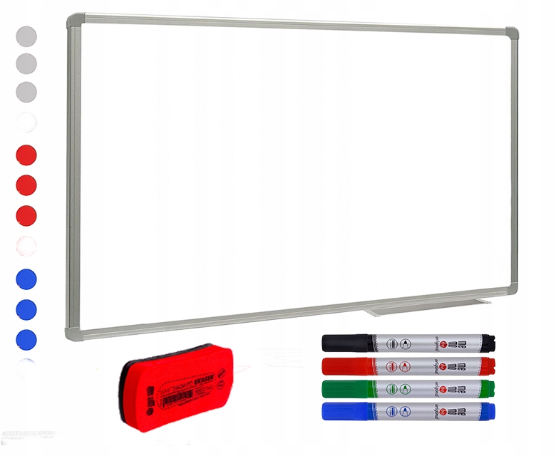 Biała Tablica magnetyczna suchościeralna 120x90 cm