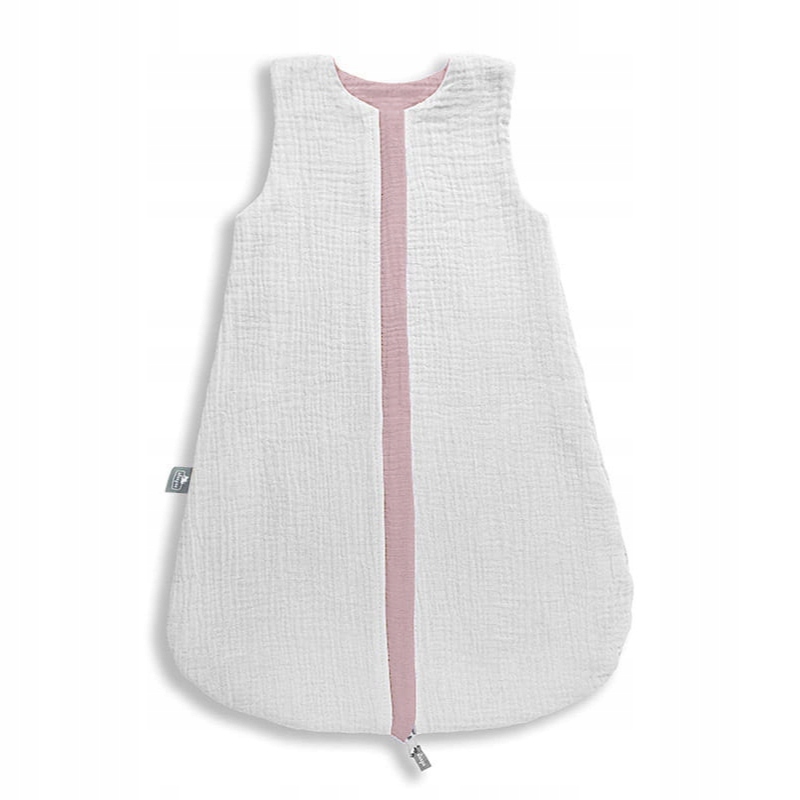 Dwustronny Śpiworek Muślinowy (0-4m) Rose - Sleepee Długość 55 cm