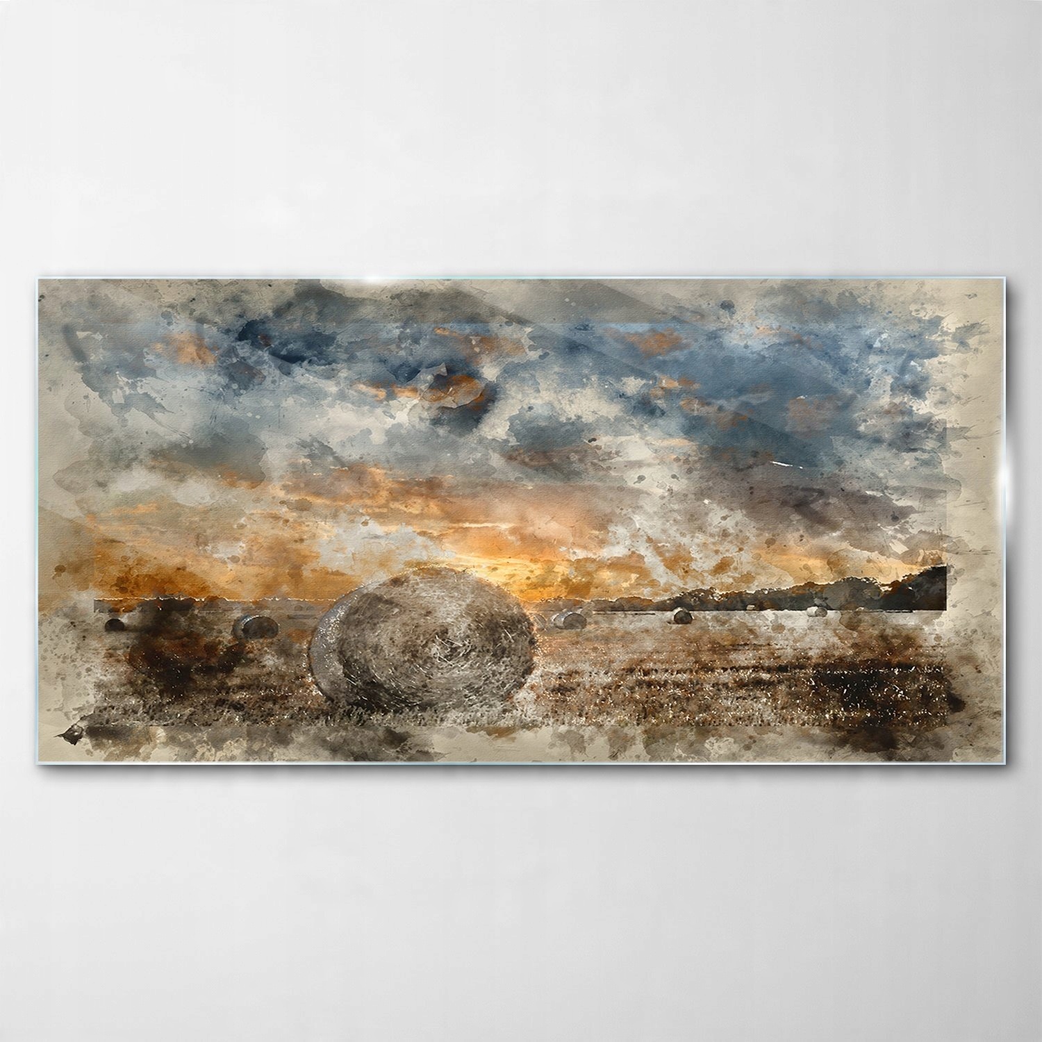 

Obraz na Szkle Dekor Wschód Słońca Akwarele 120x60
