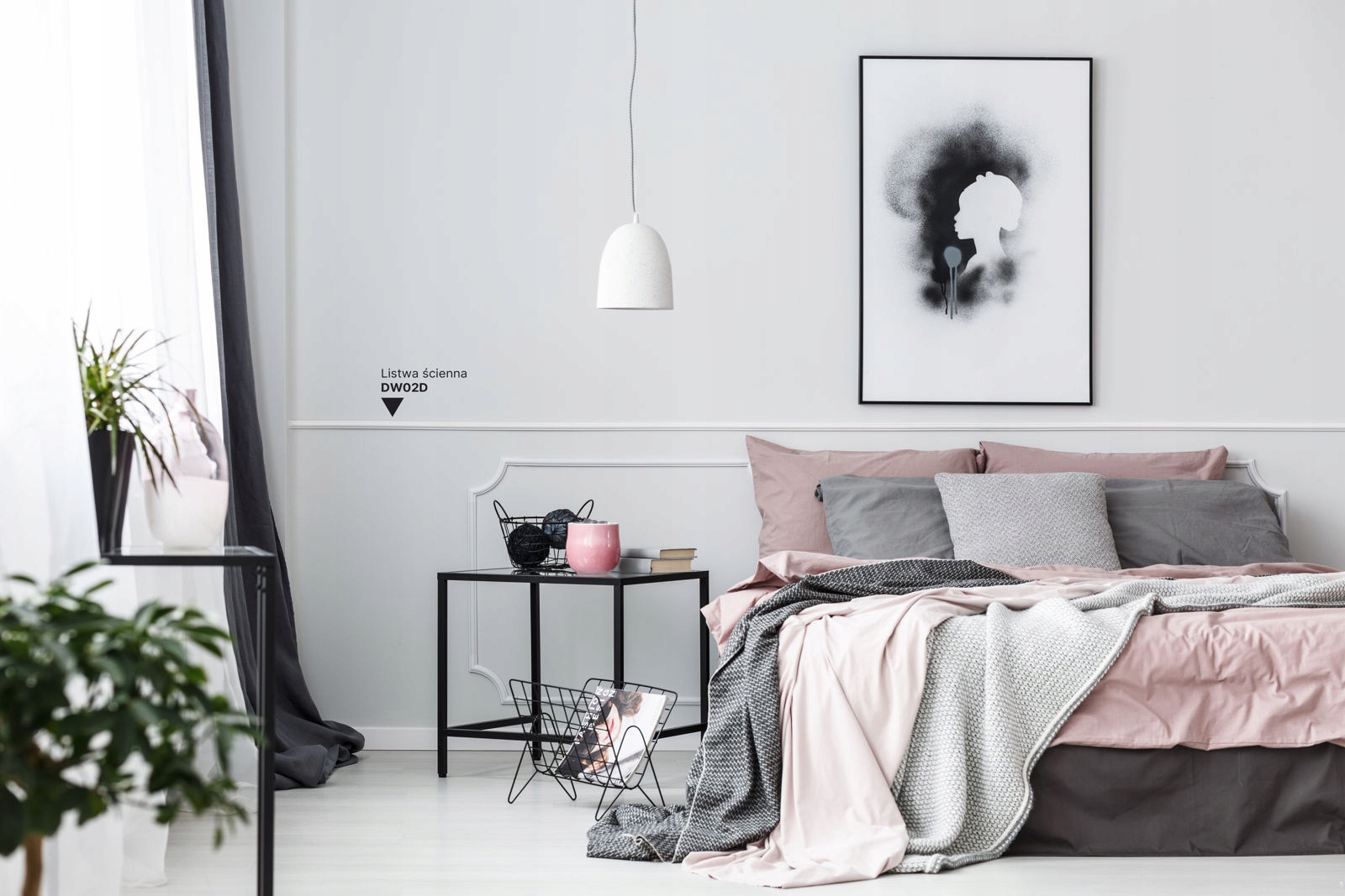 RAMKA ŚCIENNA SZTUKATERIA LISTWA TWARDA BIAŁA LEONARDO 40x50 cm Marka inna